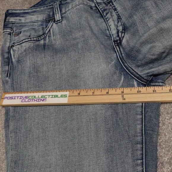 Liverpool Jeans Women's Size 12/31 Blue Denim Straight Mid Rise Workwear - Picture 11 of 13